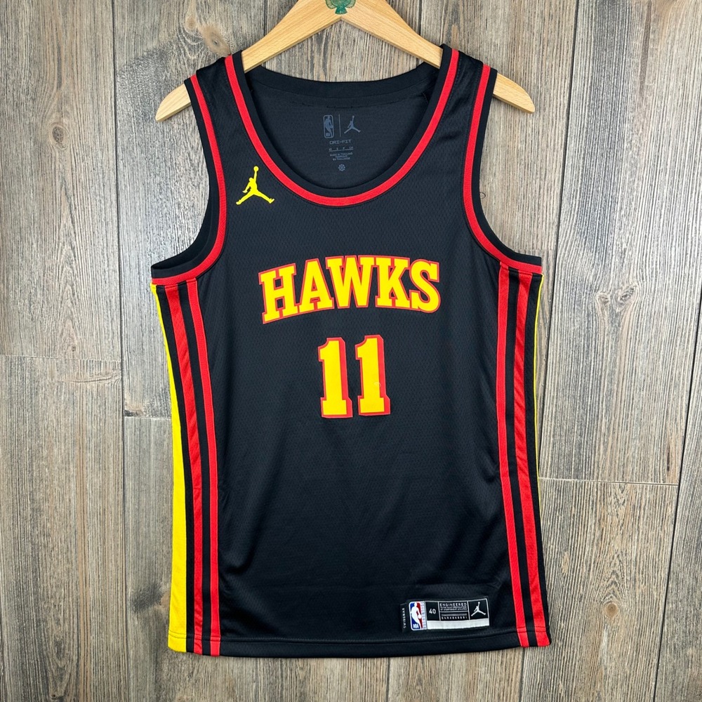 Jordan NBA Atlanta Hawks Trae Young Statement Edition Swingman Jersey Black